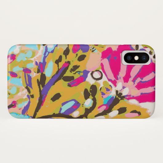 Coques Case-Mate iPhone Floral Boho rose I (Dos (Horizontal))