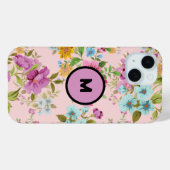 Coques Case-Mate iPhone Floral botanique fleur sauvage (Verso (horizontal))