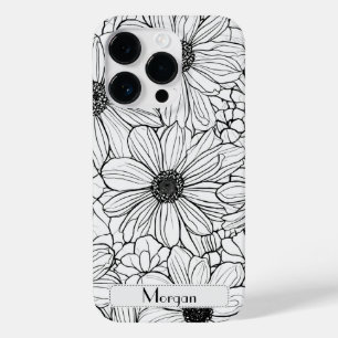 Coque Pour iPhone 14 Pro Floral Botanique fleur sauvage Personnalisé