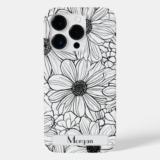 Coques Case-Mate iPhone Floral Botanique fleur sauvage Personnalisé (Verso)