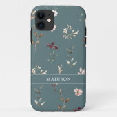 Coques Case-Mate iPhone Floral Botanique fleur sauvage Personnalisé (Dos)