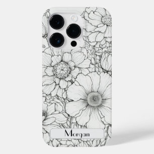 Coque Pour iPhone 14 Pro Floral Botanique fleur sauvage Personnalisé