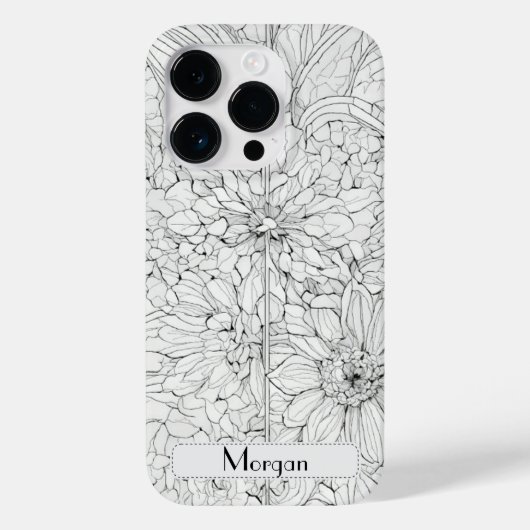 Coques Case-Mate iPhone Floral Botanique fleur sauvage Personnalisé (Verso)
