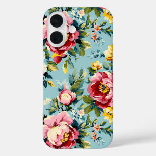 Coques iPhone 16 Floral brillant