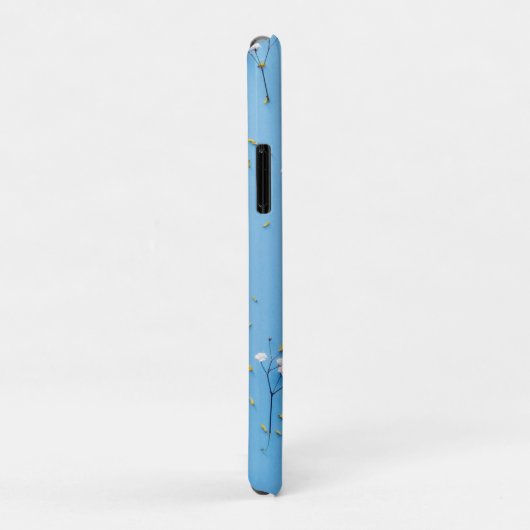 Coques Case-Mate iPhone Floral Daisy Motif - Bleu clair (Dos/Droite)