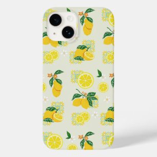 Coque Pour iPhone 14 Floral de citron