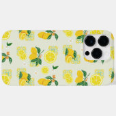 Coques Case-Mate iPhone Floral de citron (Verso (horizontal))