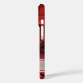 Coques Case-Mate iPhone Floral de l'oeillet rouge (Verso / Gauche)