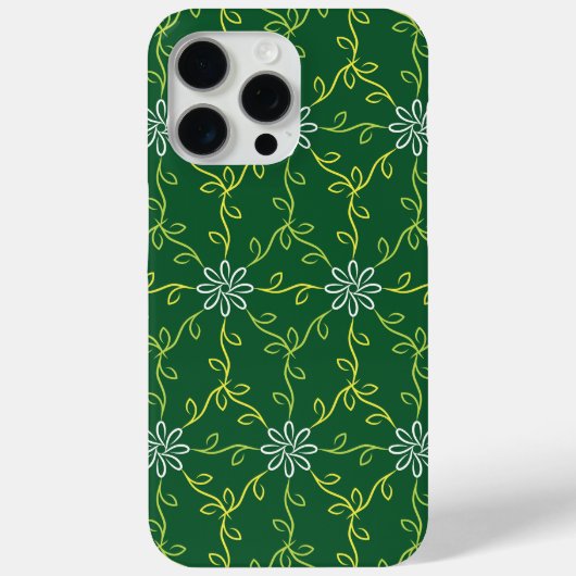 Coques Case-Mate iPhone Floral décoratif Motif sans couture (Verso)