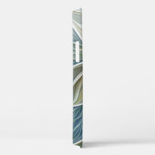 Coques Case-Mate iPhone Floral Dream Motif Abstrait Blue Khaki Fractal (Verso / Droite)