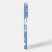 Coques Case-Mate iPhone Floral élégant avec nom (Verso / Droite)