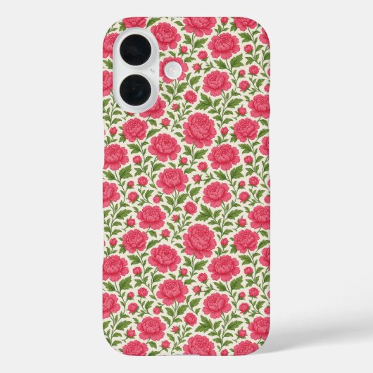 Coques Case-Mate iPhone Floral esthétique Lush Peonés Rose (Verso)