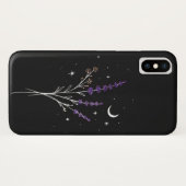 Coques Case-Mate iPhone Floral et lune violet rustique (Dos (Horizontal))