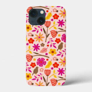 Case-Mate iPhone Case Floral Et Oiseau Retro Stylisé