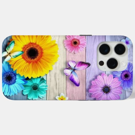 Coques Case-Mate iPhone Floral et papillon (Verso (horizontal))
