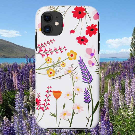 Coques Case-Mate iPhone Floral Fleur sauvage vif