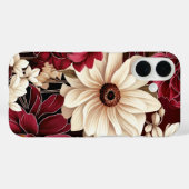 Coques Case-Mate iPhone Floral foncé romantique pour l'automne (Verso (horizontal))