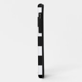 Coques Case-Mate iPhone Floral - Grandes noires et blanches (Dos/Gauche)
