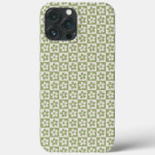 Coques Case-Mate iPhone Floral Green Checkered Phone Case Gift for Women (Verso)