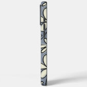 Coques Case-Mate iPhone Floral Gris et motif de fleur de crème (Verso / Gauche)