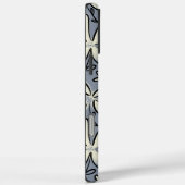 Coques Case-Mate iPhone Floral Gris et motif de fleur de crème (Verso / Droite)