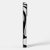 Coques Case-Mate iPhone Floral Groovy Black and White (Verso / Droite)