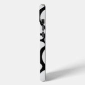 Coques Case-Mate iPhone Floral Groovy Black and White (Verso / Gauche)