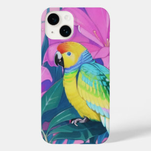 Coque Pour iPhone 14 Floral/hawaïen/tropical/perroquet