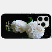 Coques Case-Mate iPhone Floral Hirloom Rose Noir (Verso (horizontal))