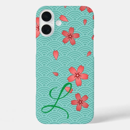 Coques Case-Mate iPhone Floral japonais de fleurs de cerisiers (Verso)