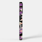 Coques Case-Mate iPhone Floral Kimono Motif Violet (Verso / Droite)