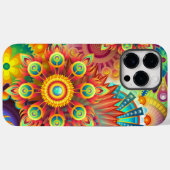 Coques Case-Mate iPhone Floral Mandala Collage psychédélique (Verso (horizontal))