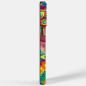 Coques Case-Mate iPhone Floral Mandala Collage psychédélique (Verso / Droite)