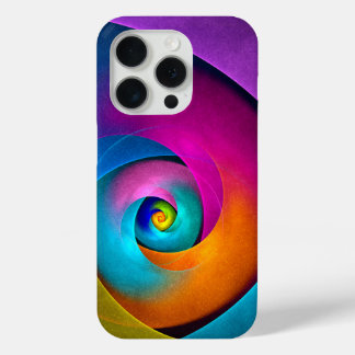 Coque iPhone 15 Pro Floral moderne Art Abstrait rose Bleu Motif #17