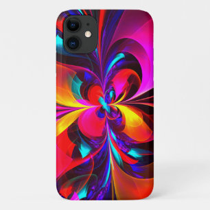 Case-Mate iPhone Case Floral moderne Art Abstrait Rouge Bleu Motif #07