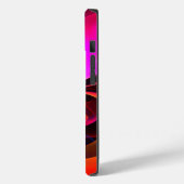 Coques Case-Mate iPhone Floral moderne Art Abstrait Rouge Bleu Motif #07 (Verso / Gauche)