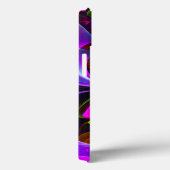 Coques Case-Mate iPhone Floral moderne Art Abstrait Rouge Bleu Motif #12 (Verso / Droite)