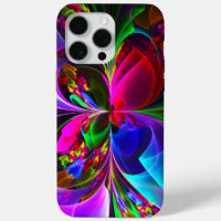 Floral moderne Art Abstrait Rouge Bleu Motif #12