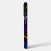 Coques Case-Mate iPhone Floral moderne Art Abstrait Rouge Bleu Motif #15 (Verso / Gauche)