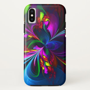 Case-Mate iPhone Case Floral moderne Art Abstrait Rouge Bleu Motif #15