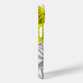 Coques Case-Mate iPhone Floral moderne dessin jaune vif Cercles rétro (Verso / Droite)