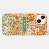 Coques Case-Mate iPhone Floral Moderne Fleurs sauvages Filles Nom élégant (Verso (horizontal))