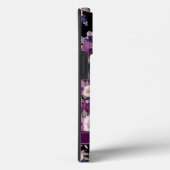 Coques Case-Mate iPhone Floral moderne violet mauve noir (Verso / Droite)