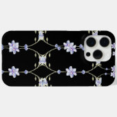 Coques Case-Mate iPhone Floral noir (Verso (horizontal))