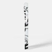 Coques Case-Mate iPhone Floral noir blanc personnalisé (Verso / Gauche)