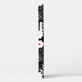 Coques Case-Mate iPhone Floral noir et blanc (Verso / Droite)
