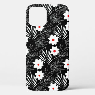 Case-Mate iPhone Case Floral noir et blanc