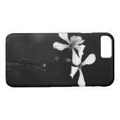Coques Case-Mate iPhone floral noir et blanc minimal (Dos (Horizontal))