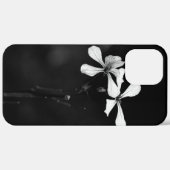 Coques Case-Mate iPhone floral noir et blanc minimal (Retour (horizontal))