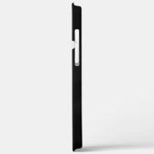Coques Case-Mate iPhone floral noir et blanc minimal (Verso / Gauche)